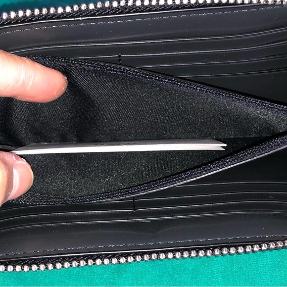 AUTHENTIC NWT ACCORDION ZIP WALLET IN FOREST FLOWER PRINT COATED CANVAS - Picture 8 of 11